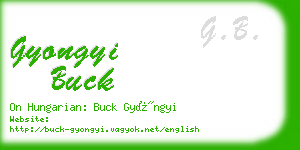 gyongyi buck business card